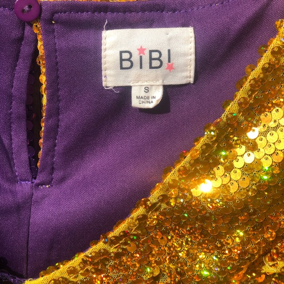 Bibi Sequin Blouse Small - Picture 3 of 7